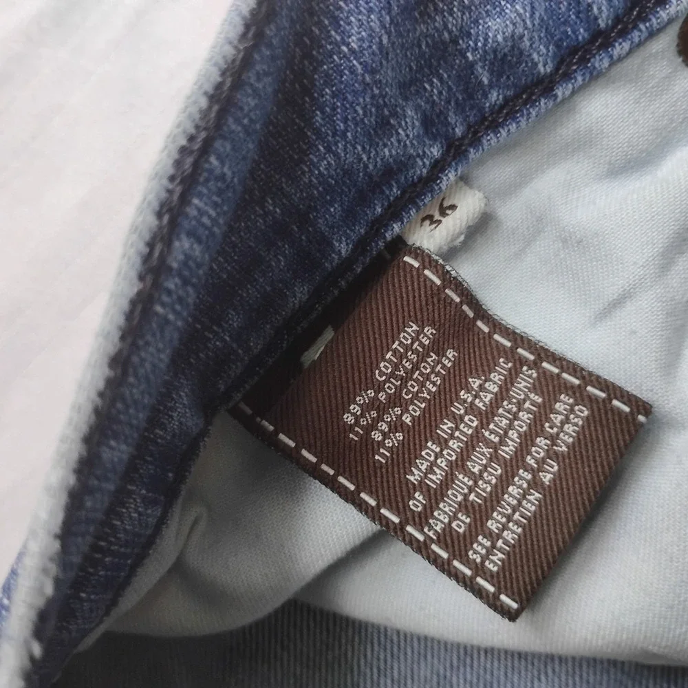 7 For All Mankind Jeans 36x30 Austyn Straight Leg Medium Wash Stretch Classic